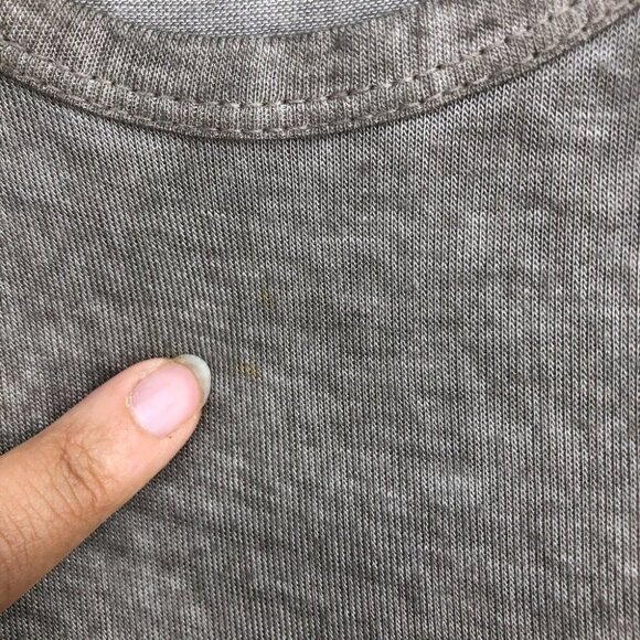 Boutique Taupe Lace Tiered Ruffle  Flowy Round neck Long Sleeve Tunic Dress - Picture 7 of 16